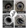 Broken Screw Extractor with Wrench Heavy Duty Metal Stripping Screws Remover Universal 1/2 3/4-Inch Faucet Angle Valve Wire Removal Tool