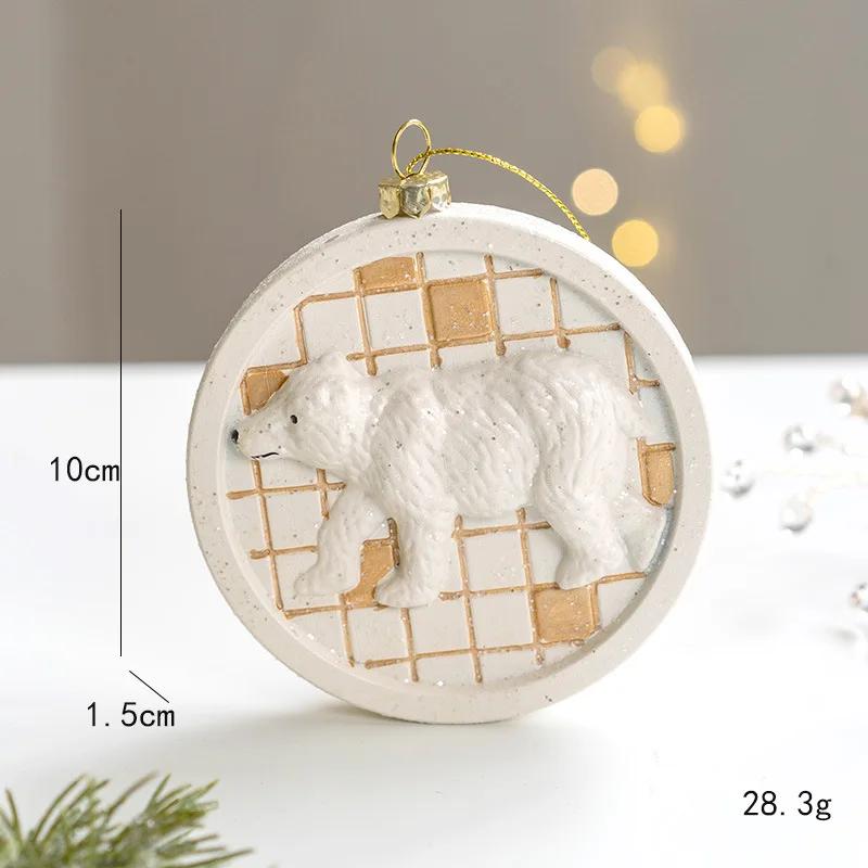 Christmas Creative Painted Special-shaped Platinum Pendant Christmas Decoration Nordic Christmas Tree Decoration Pendant Gift
