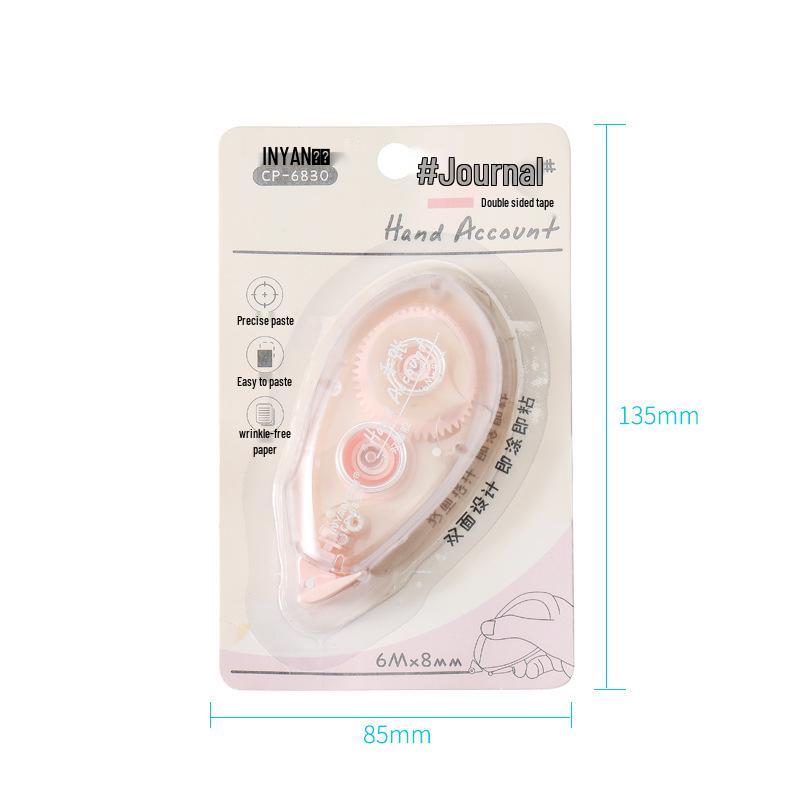 Double-Sided Transparent Dot Tape: High Viscosity Correction Tape, Cute Student Stationery