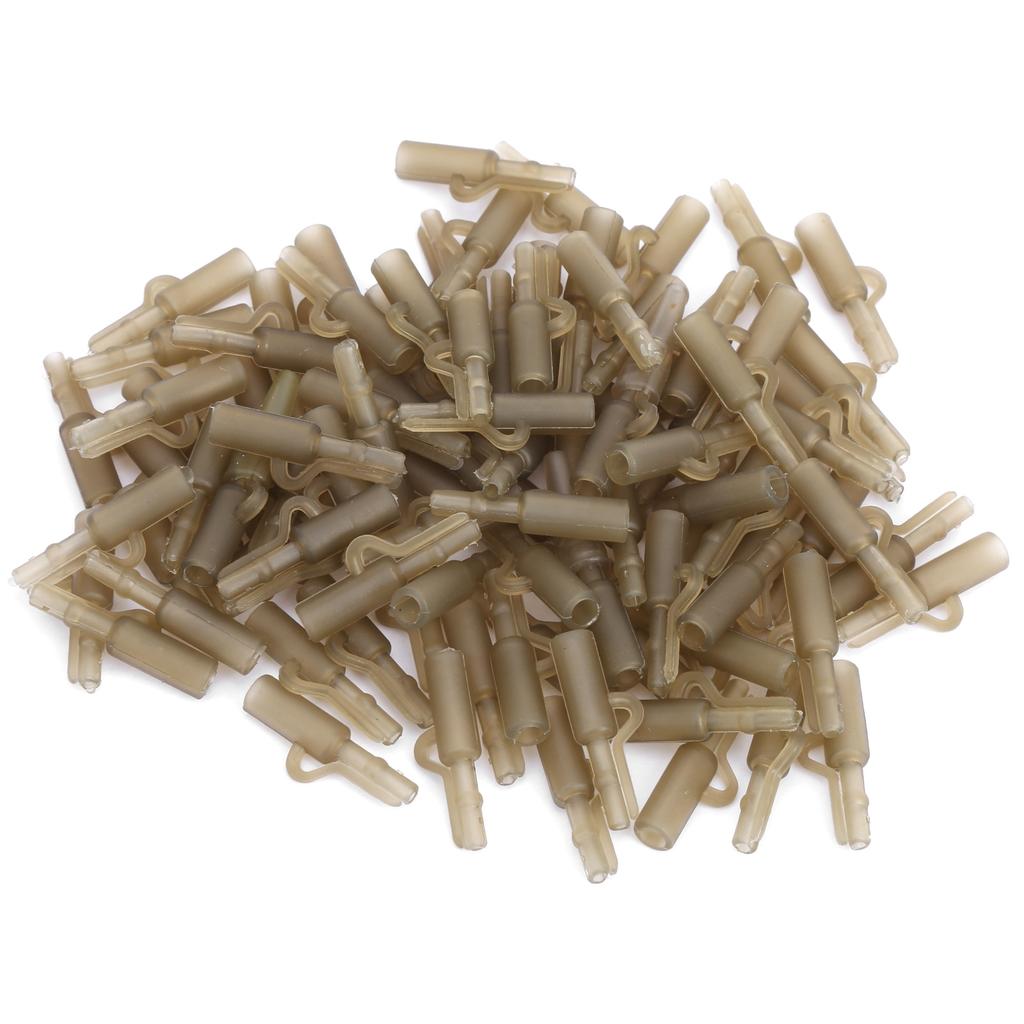 100 Sets 35MM Carp Fishing Fixing Line Connector Sleeve   Clip Tackle Accessory