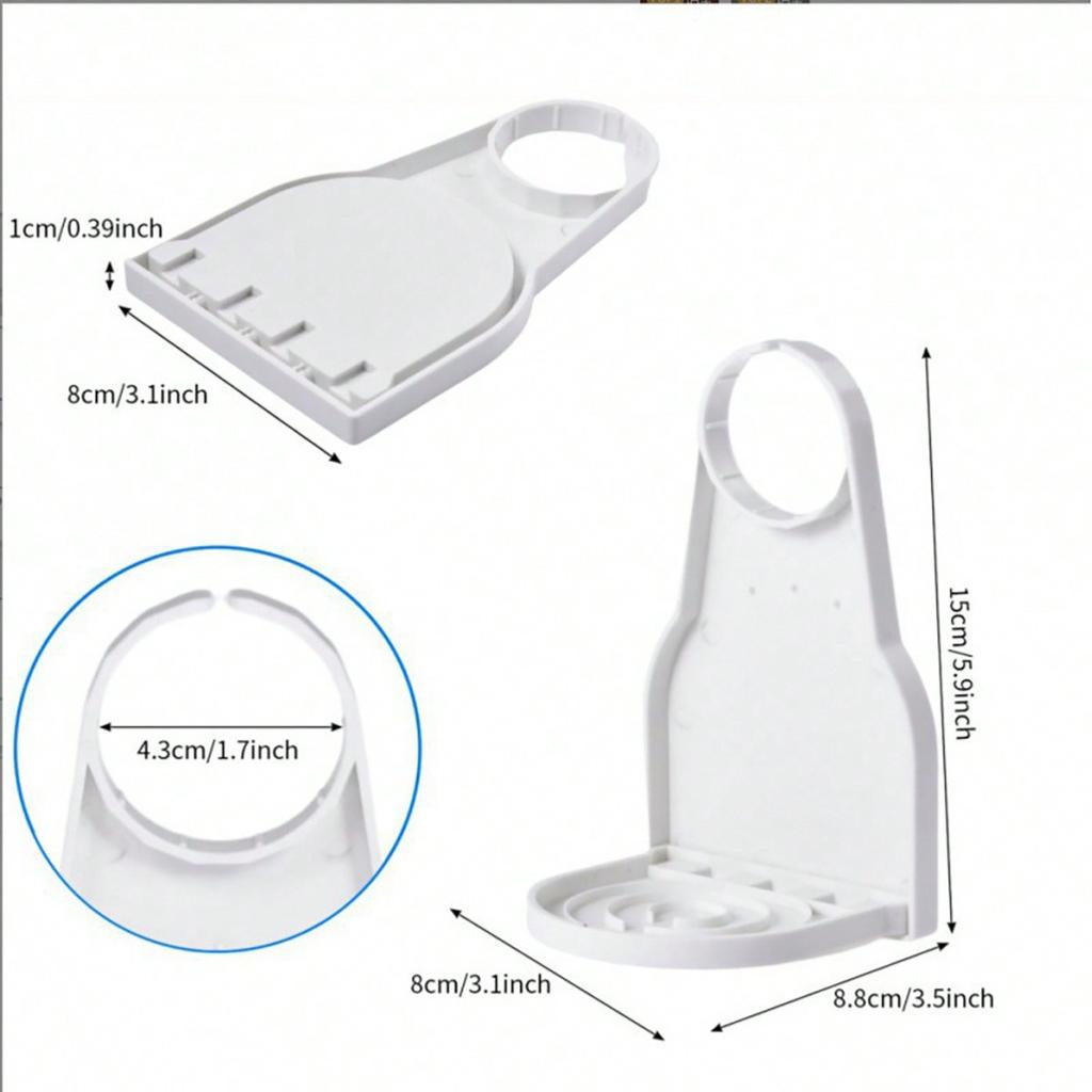 2pcs New Laundry Cleaning Agent Holder Rack To Prevent Spill And Drip, Foldable Cup Holder For Bathroom,Kitchen, Sturdy Summer Assembled Rack