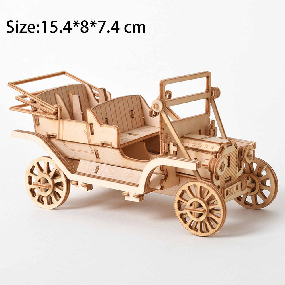 3D Sailboat Plane Wooden Puzzle Assembly Model Puzzle DIY Crafts Building Kit Toys For Birthday Christmas Gifts Home Decoration