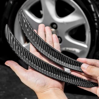 2ks Karbónové Vlákno Guma Auto Koleso Obočie Univerzálny Chránič Lepiaca Lišta Rozšírenie Podbehov Pre Autá Lapače Nečistôt Ochranné Kryty