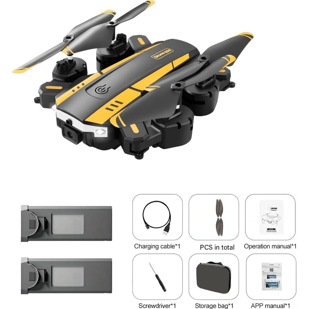 Foldable Drone with 1080P HD FPV Camera - 3D Flip,540 ° Intelligent Obstacle Avoidance,Gesture Recognition, Intelligent Hovering