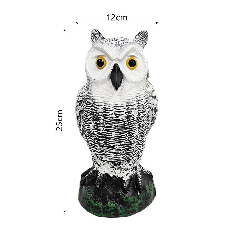 Sunscreen Owl Bird Deterrent Shaking Head Garden Decorations Flying Birds Simulation Owl Lawn