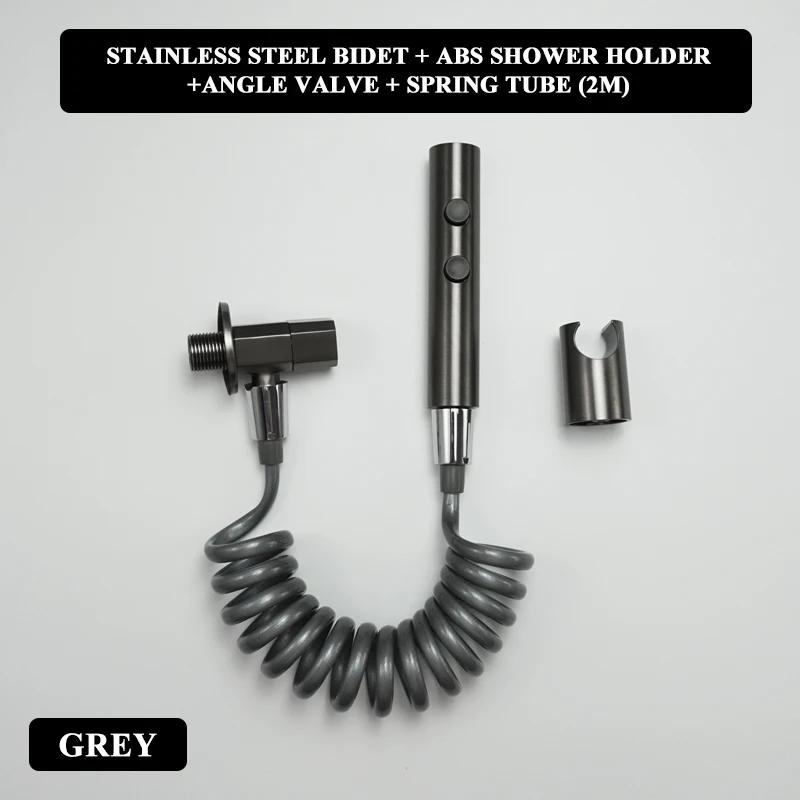 Handbrause Bidet Sprayer Set Hochdruck Dual-Modus Edelstahl Sprühpistole Dusche Selbstreinigend Badezimmerzubehör