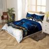Golden Marble Three-Piece Quilt Cover 3D Digital Printing Bedding Set Bed Cover