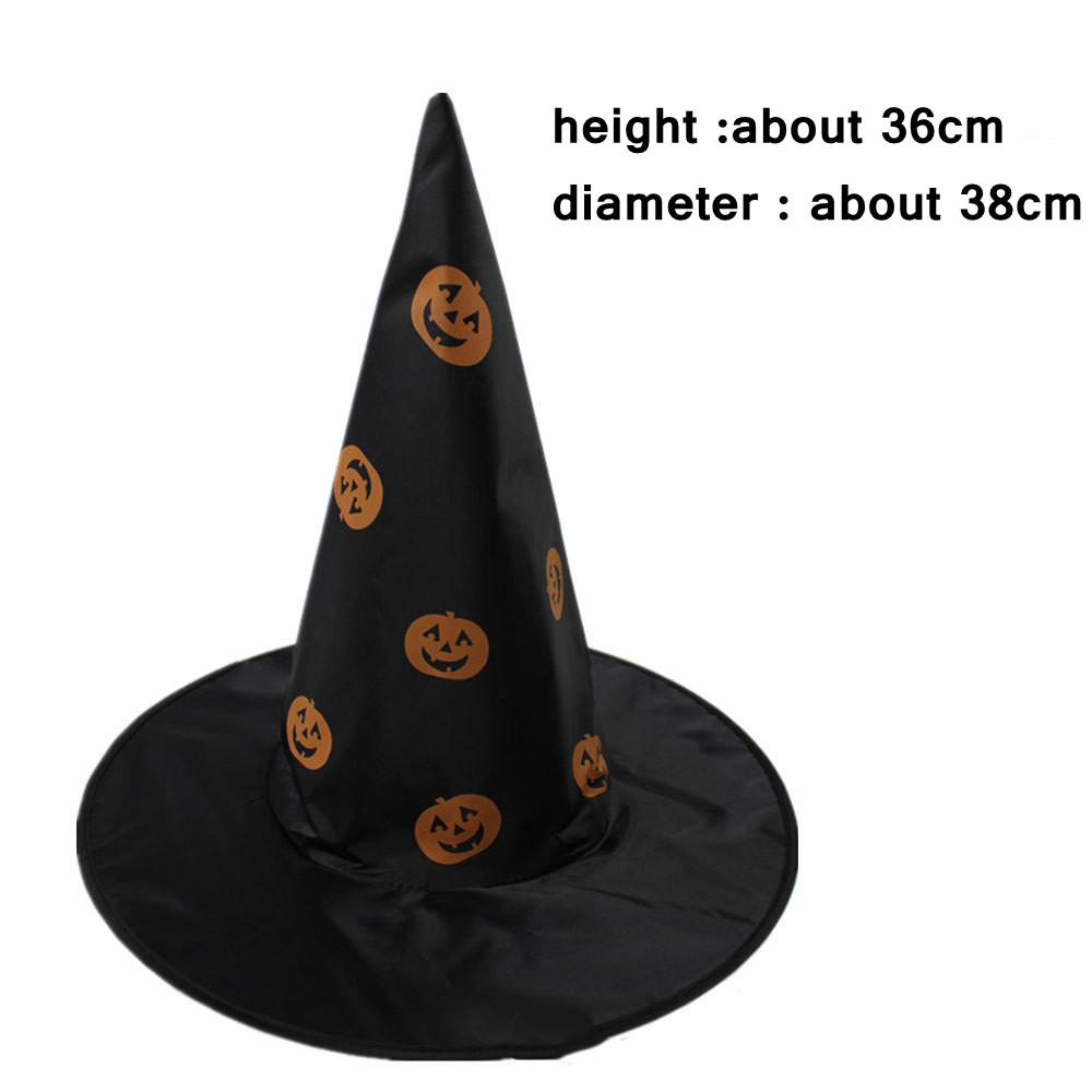Witch Hat Adult Hats Halloween Witch Cosplay Wizard Hat Kids Halloween Black Witch Hat Girls Princess Party Supply