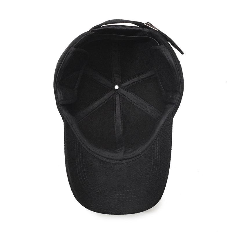 Winter Middle-aged And Elderly Baseball Cap Men's Thick Warm Dad Cap Ear Protection Woolen Peaked Cap