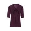 V-neck Temperament Versatile Solid Color Mesh Lace-up Bow Short-sleeved Top Summer Sweet Base Shirt for Women