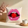 Classic Red Lips Cushion Cover Soft Pillow Cases for Home Bedroom Living Room Sofa