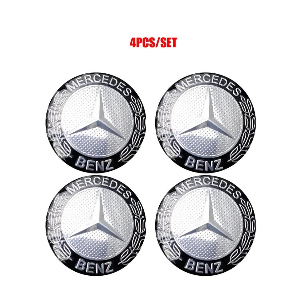 

56/60/65mm Car Wheel Center Hub Cap Badge Sticker Cover For Mercedes Benz W176 W177 W204 W205 W212 W213 W206 X156 X253 W117 W166 56MM