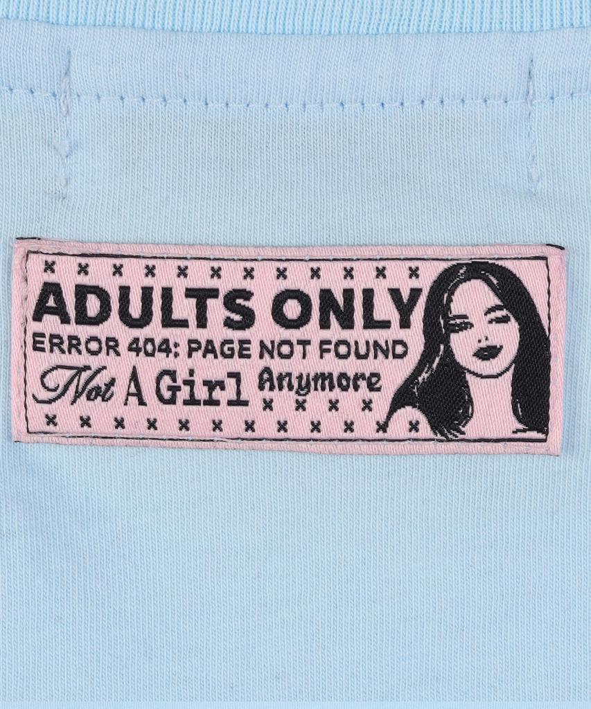 LALAFOX Adults Only Silhouette Slim T-Shirt Sky Blue Bs2Ch011