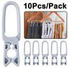 10/2PCS Clothespins Hanging Pegs Clip Plastic Hangers Rack Laundry Clothes Pegs Clamps Towel Clothing Hat Clip Home Storage Hook