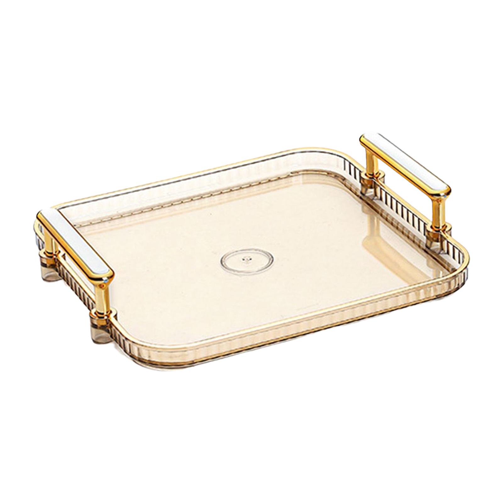 

Serving Tray Home Decorative Non Slip Vanity Tray Fruit Plate Multipurpose