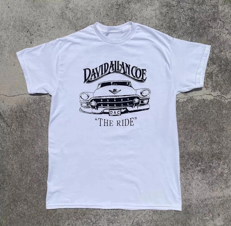 

Vintage David Allan Coe The Ride White T-Shirt 4XL