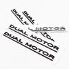 Compatibile con Tesla Dual Motor, Model 3, auto modificata e badge posteriori SpaceX.
