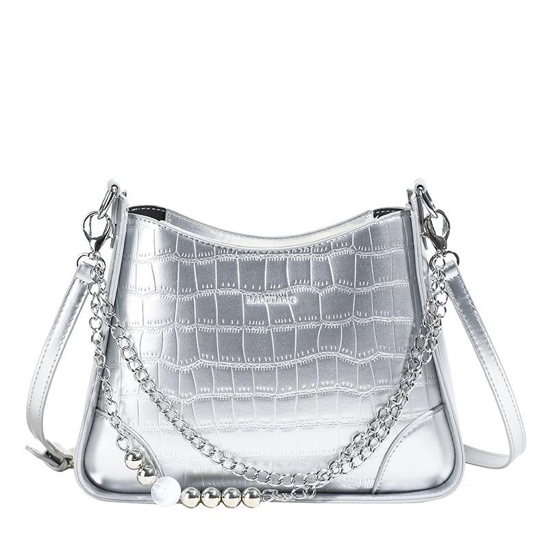 Large-capacity bag women's versatile new casual popular shoulder messenger bag bucket bag