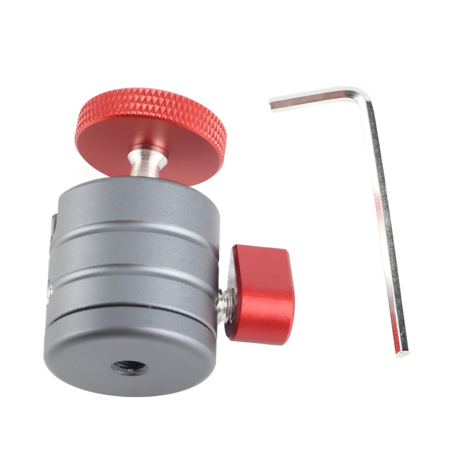 

Мини-адаптер шаровой головки Алюминиевый сплав Вращение на 360 градусов Крепление шаровой головки с винтом 1/4 дюйма для