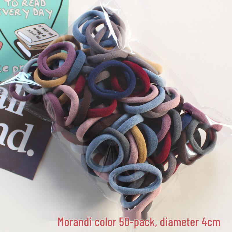 Korean Style High Elasticity Hair Ties - Gentle, No-Damage Rubber Bands for Women