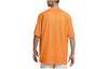 Nike T Shirts Men's Bright Orange Crew Neck Moderate Straight Fit DX0157-885