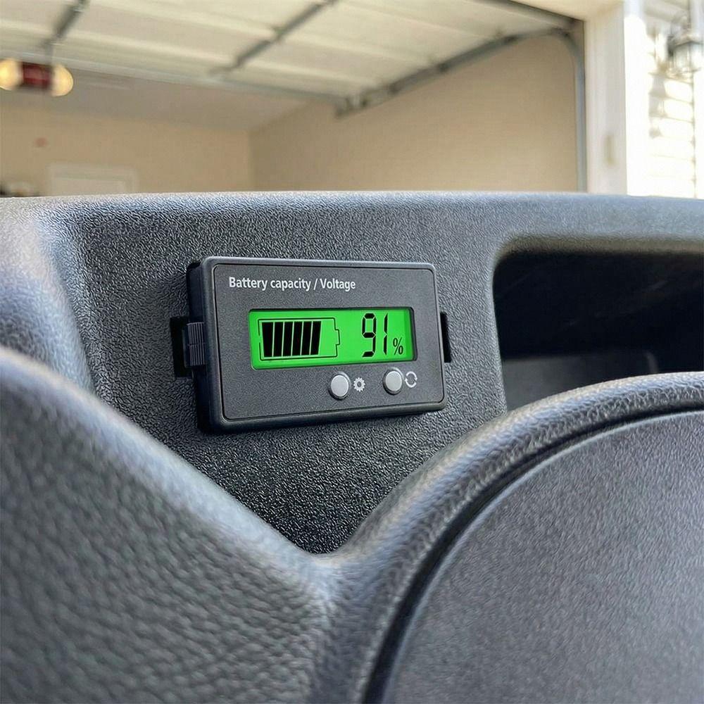 Monitor Battery Capacity Indicator Voltage Meter Battery Capacity Gauge  Percentage Display