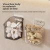 3pcs wall-mounted ginger & garlic storage boxes, no-drill, visible plastic baskets, for kitchen & bathroom, home & commercial use