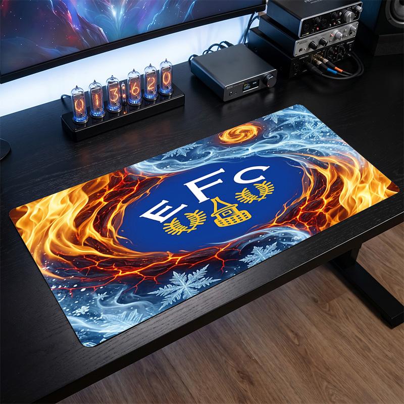 Everton Fußball Druck Großes Mauspadd, Rutschfeste Erweiterte Gaming Schreibtischmatte für Büro Zuhause