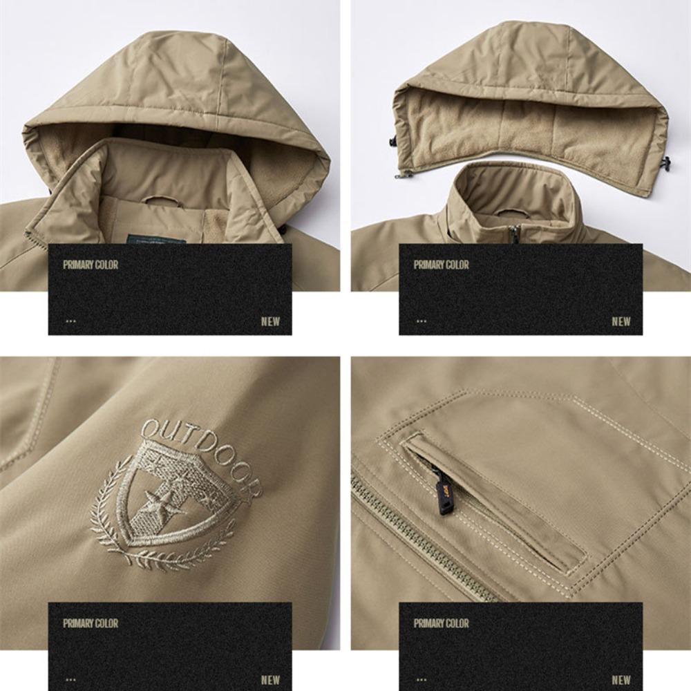 Winter Jacket Men Parkas Solid Color Thicken Warm Coat Male Fleece Jackets Solid Color Casual Parka Men Women Fashion Clothes