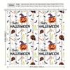 Halloween Witch Hat & Pumpkin Shower Curtain, Waterproof & Anti-Fog Polyester, Knit Weave, Arts & Holiday Decor