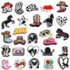 Dww-27pcs-Western Cowboy Hole Shoes Flower Accessories PVC Shoe Buckle Horse Hat Shoes Accessories