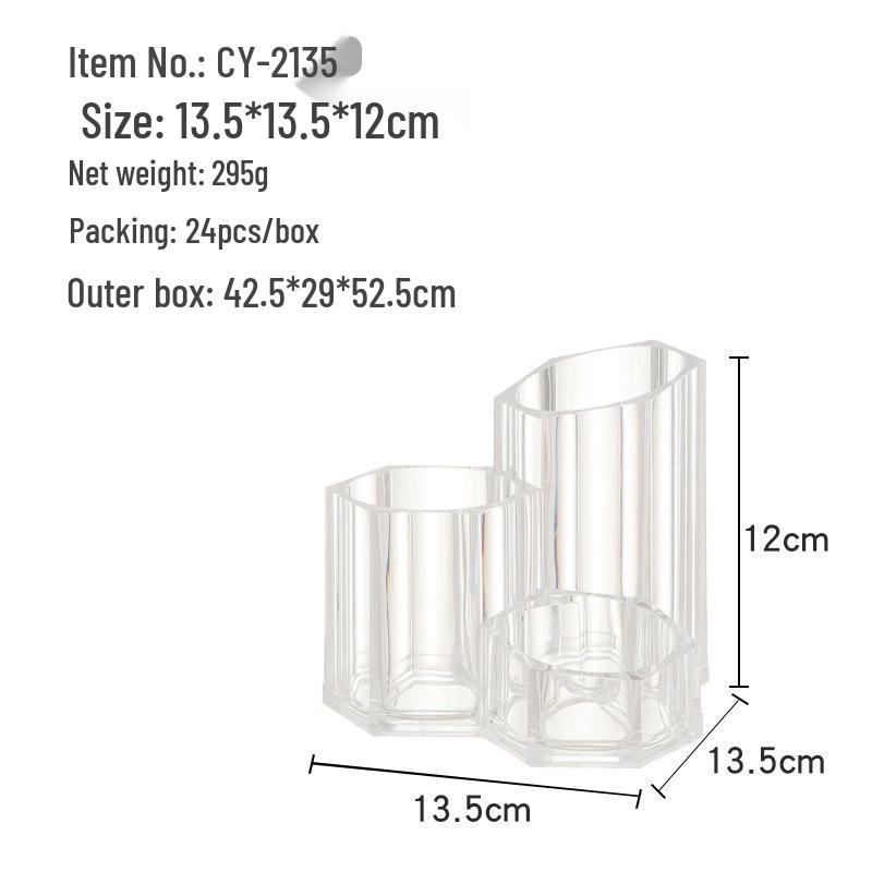 Acrylic Cotton Swab & Makeup Remover Storage Box with Lid - Transparent Square Organizer & Toothpick Holder