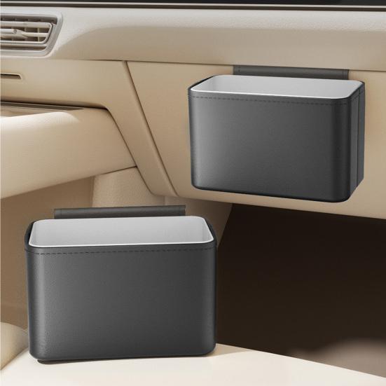 Auto-Mülleimer für Fahrzeuginnenraum Multifunktionale Organizer-Box für Beifahrersitz Aufbewahrungstasche für Auto-Taschentücher Müll