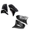 Copri specchietti retrovisori auto finitura nera in fibra di carbonio per BMW Serie 5 6 7 F10 F11 F18 F07 F12 F13 F06 F01 F02 LCI