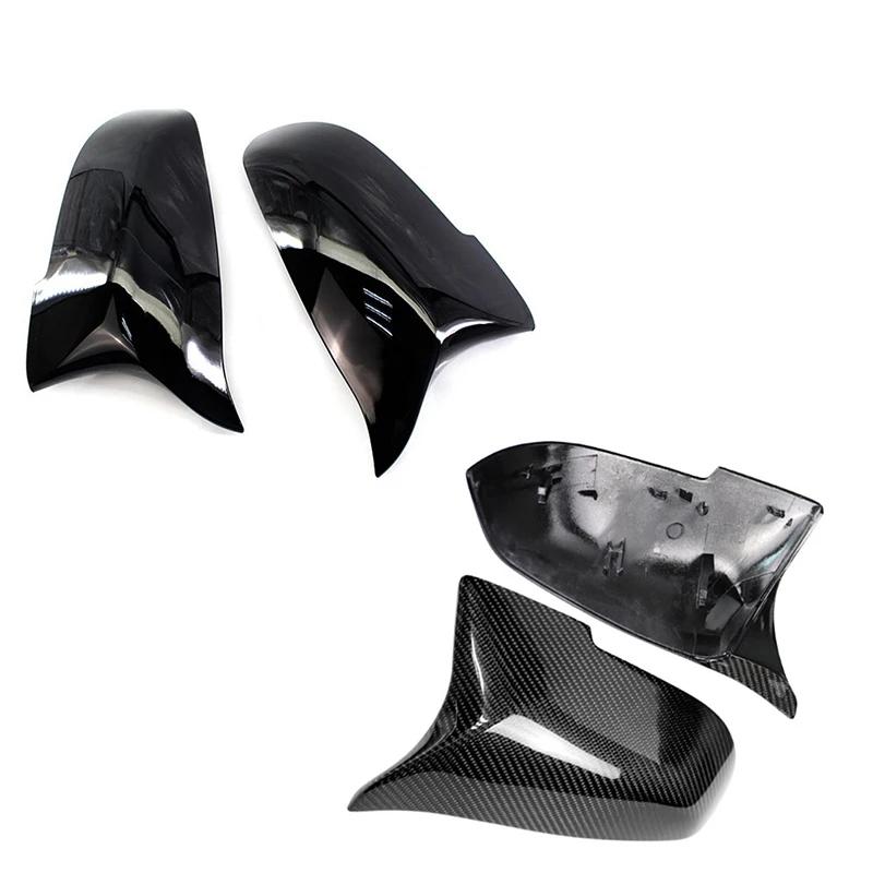 Copri specchietti retrovisori auto finitura nera in fibra di carbonio per BMW Serie 5 6 7 F10 F11 F18 F07 F12 F13 F06 F01 F02 LCI