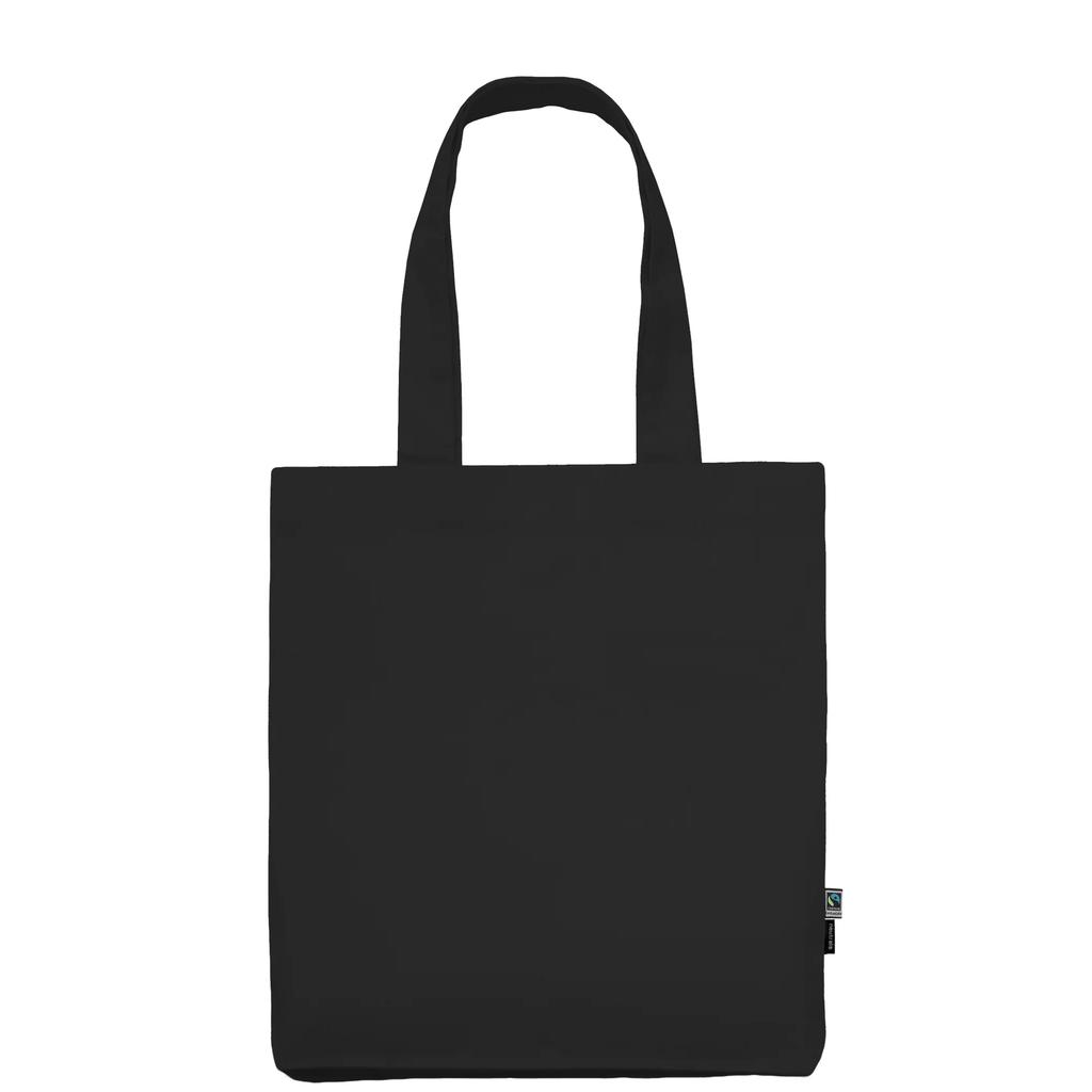 Neutral Plain Twill Long Handle Tote Bag