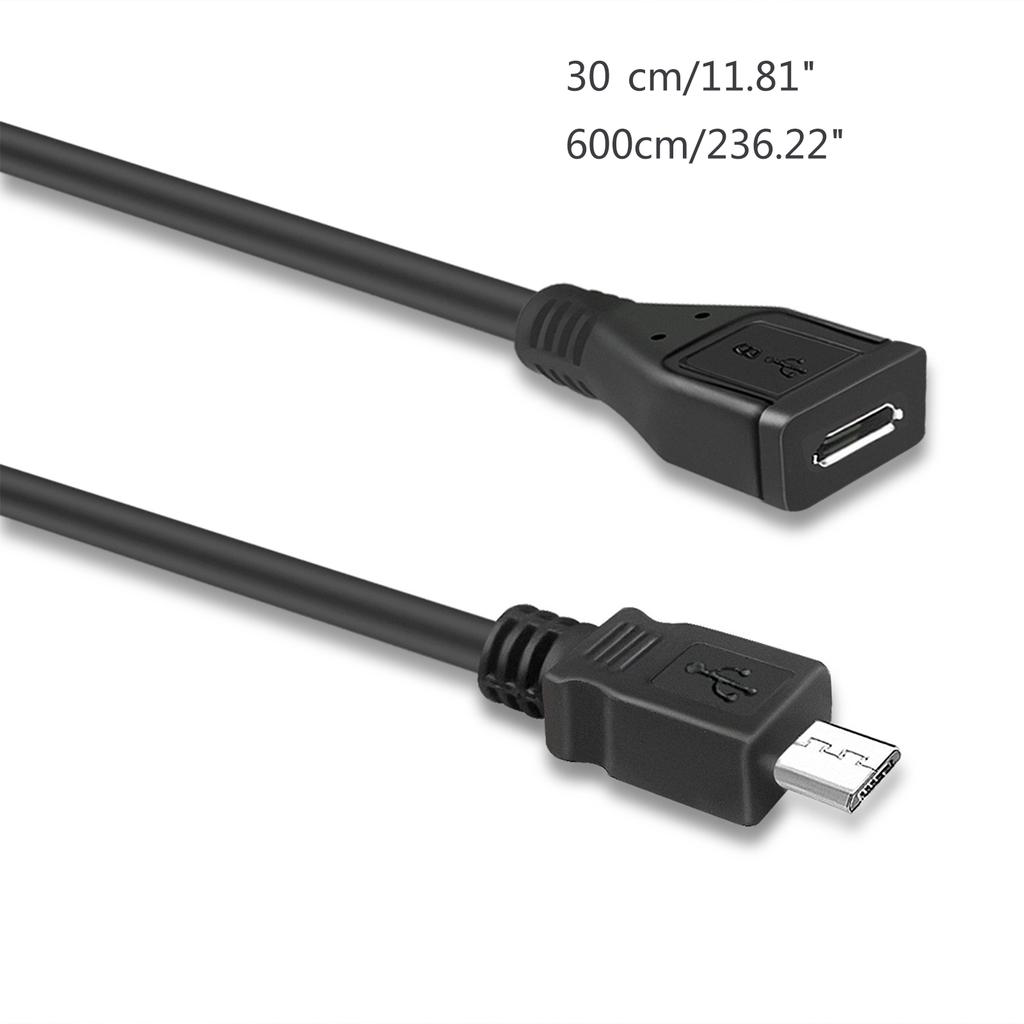 Micro USB TypeB 5Pin Male to Female Extension Cable Power Supply Wire Charging Cable Full Pin Connector Accessories
