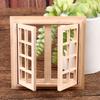 1pcs 1:12 Dollhouse DIY Door Windows Furniture Miniatures Wooden Accessories Pretend Play Toy For Kids