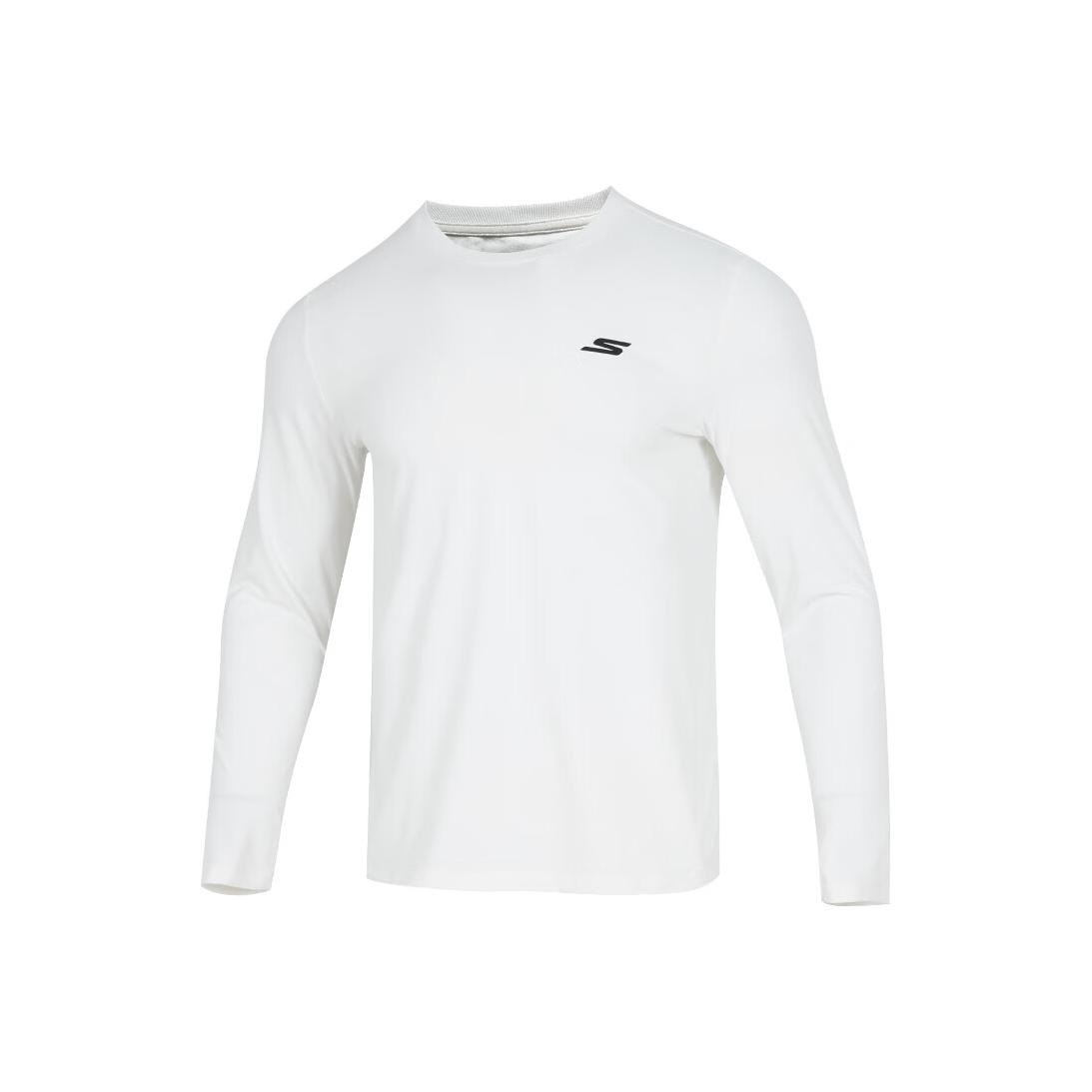 Skechers Sports Fashion Casual Breathable Long Sleeve T-Shirt Men Tops White P225M287-0019 S