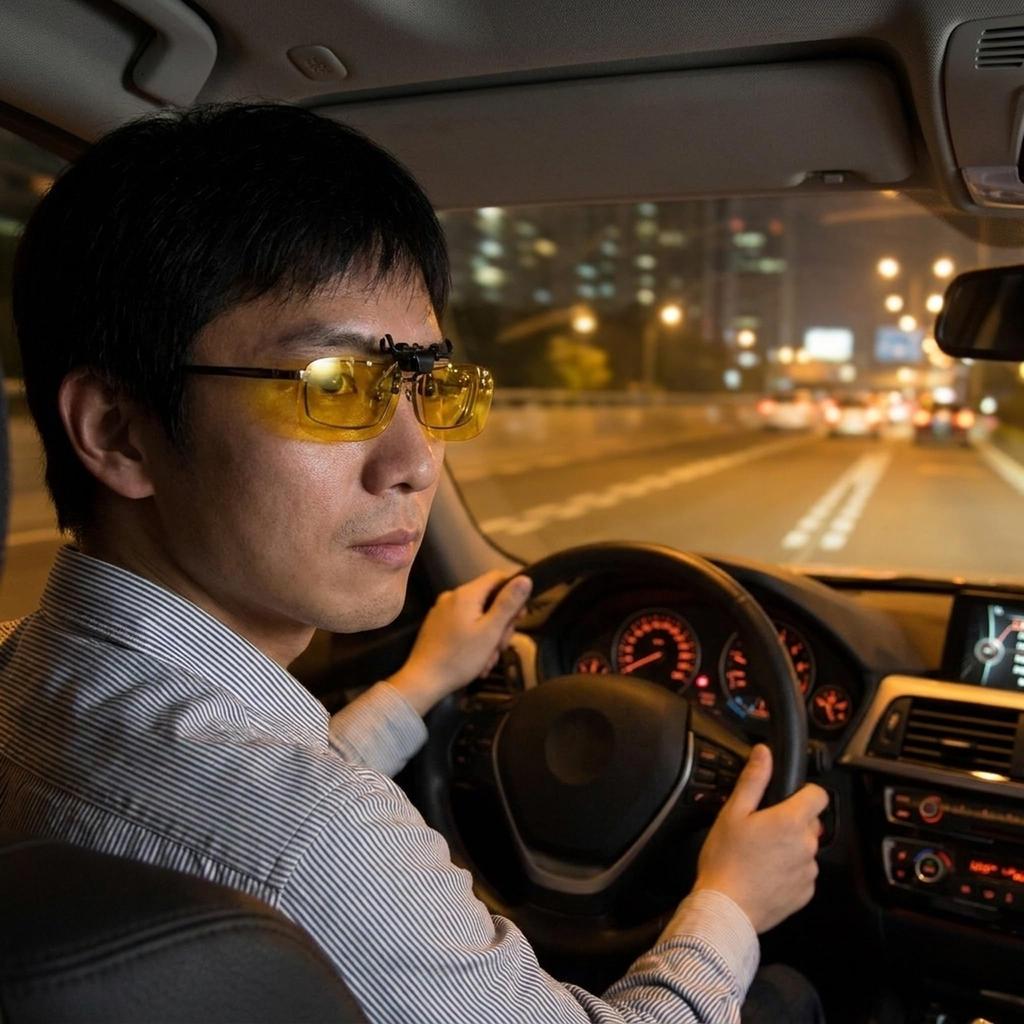 Attaches Over UV Protection [Ranatbii] Clip-on Sunglasses, Flip-up Style, Glasses,