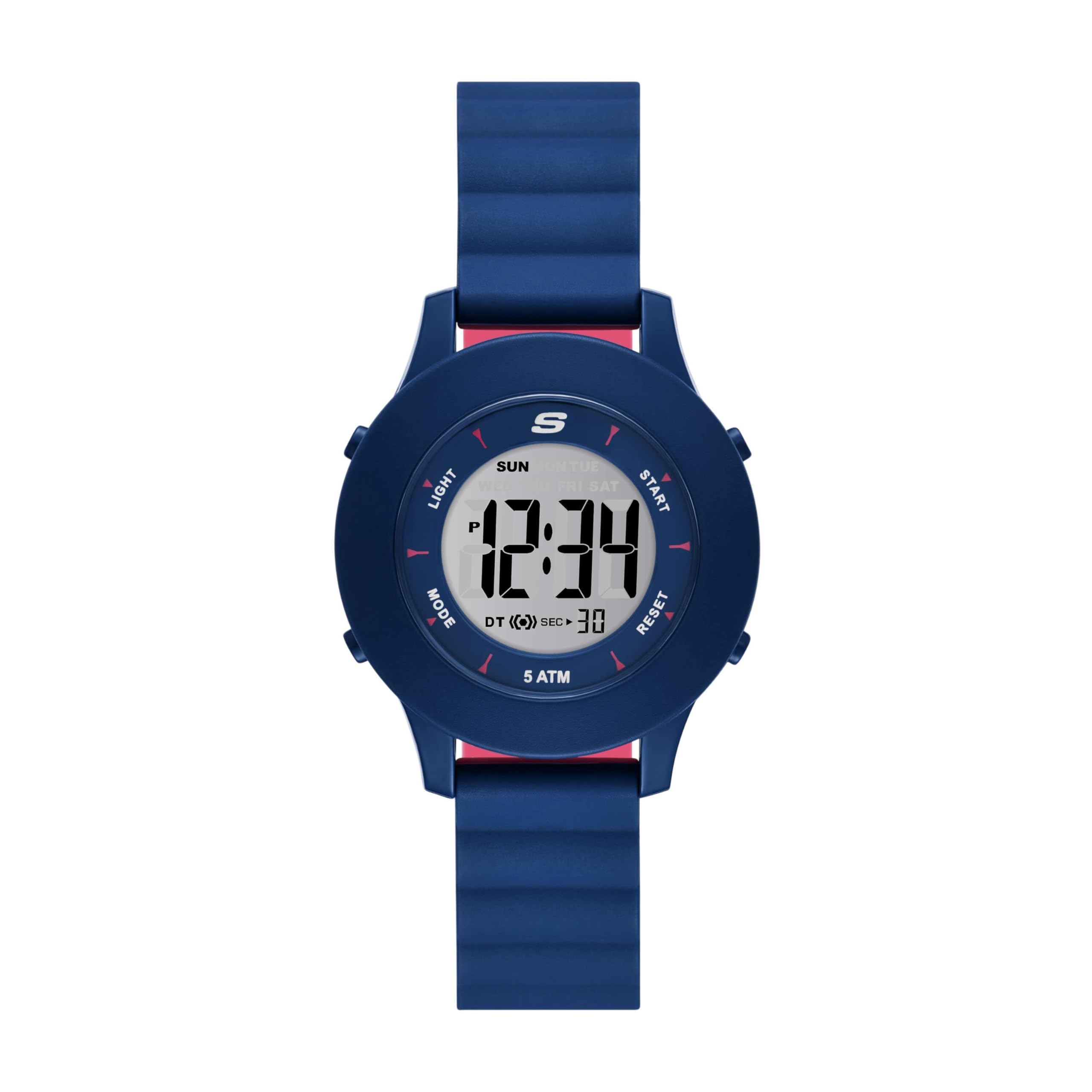 

Skechers Rosencrans Digital Blue Polycarbonate SR6331 Men s Watch, синий