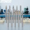 10pcs Solid Carbide Burr Set 3mm Shank Heat Treated Rotary Tool Accessory Wood Metal Engraving