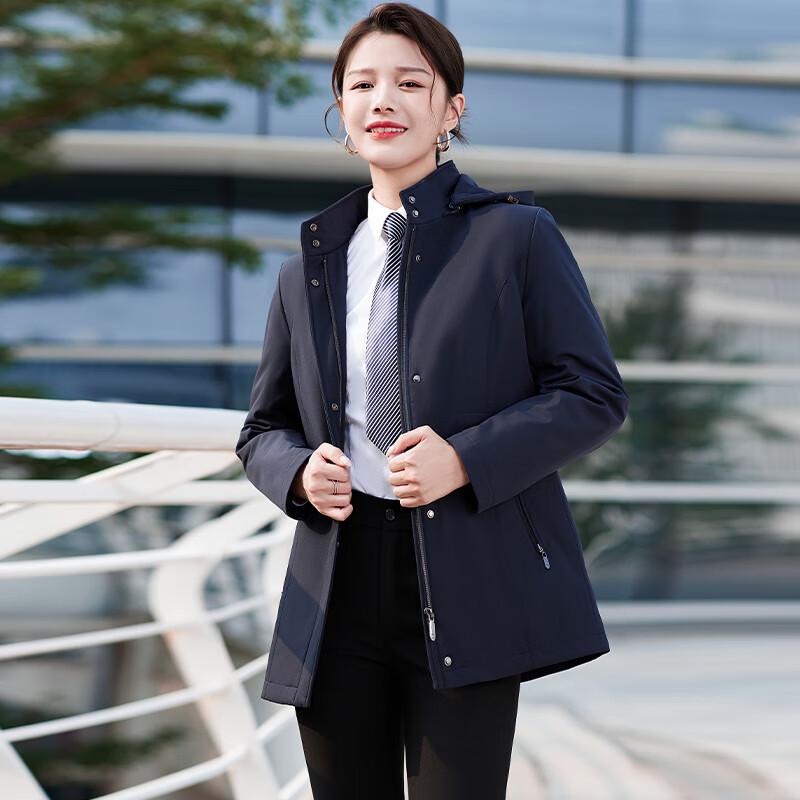 Troyman Business Unisex Detachable Hooded Down Jacket