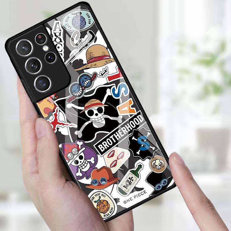 Case for Samsung Galaxy S25 S24 Ultra S21 S22 S20 FE S9 S23 Plus S8 Note 10 20 8 9 S10 Phone Cover OneS P-ieceS ZoroS Logo