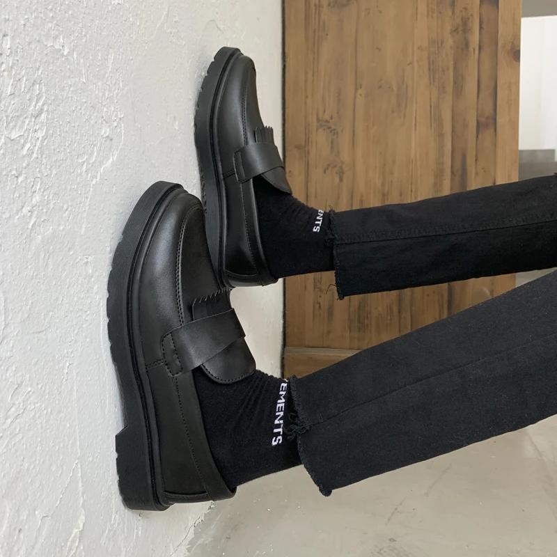 men moccasins soft Leather Men Shoes Loafers Slip On outdoor Comfortable Moccasins Flats — фото 6