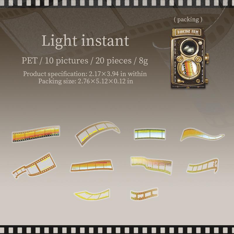 

Long Strip PET Dancing Film Tape Sticker Package Border Hand Account Landscape Tape Creative Collage Material DIY Decoration