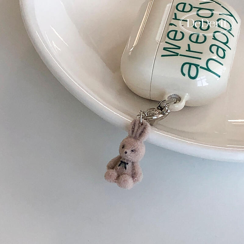 Cute Velvet Mini Animal Keychains: Cat, Bear, Rabbit