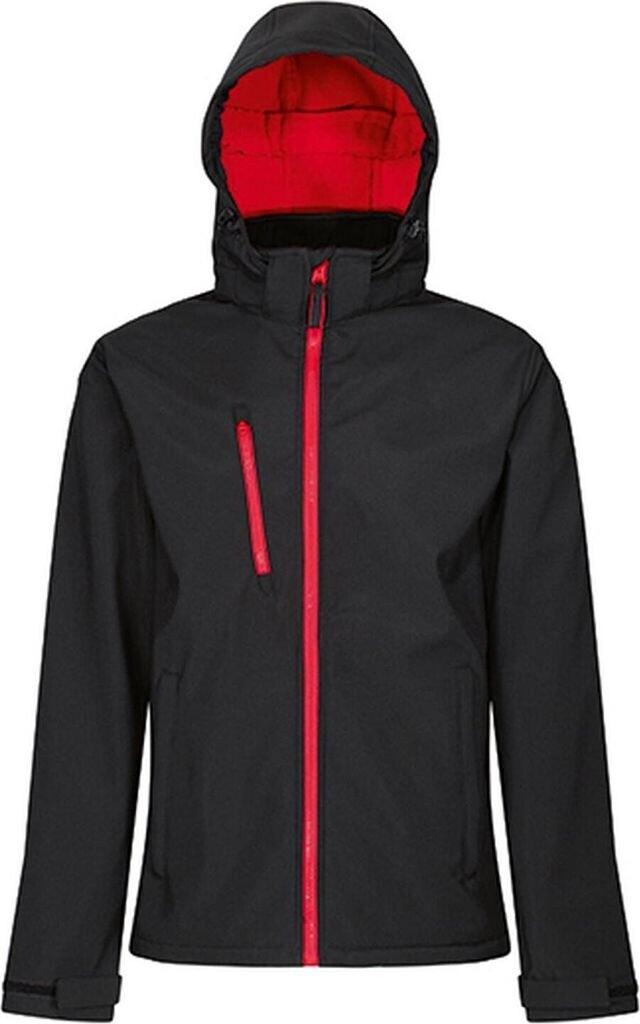 Куртка Regatta Professional Venturer 3-х слойная, принтованная куртка софтшелл с капюшоном для мужчин (TRA701) черный классический красный