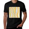 Wavy Stripe TShirt Basic Solid Color Short Sleeve TShirt