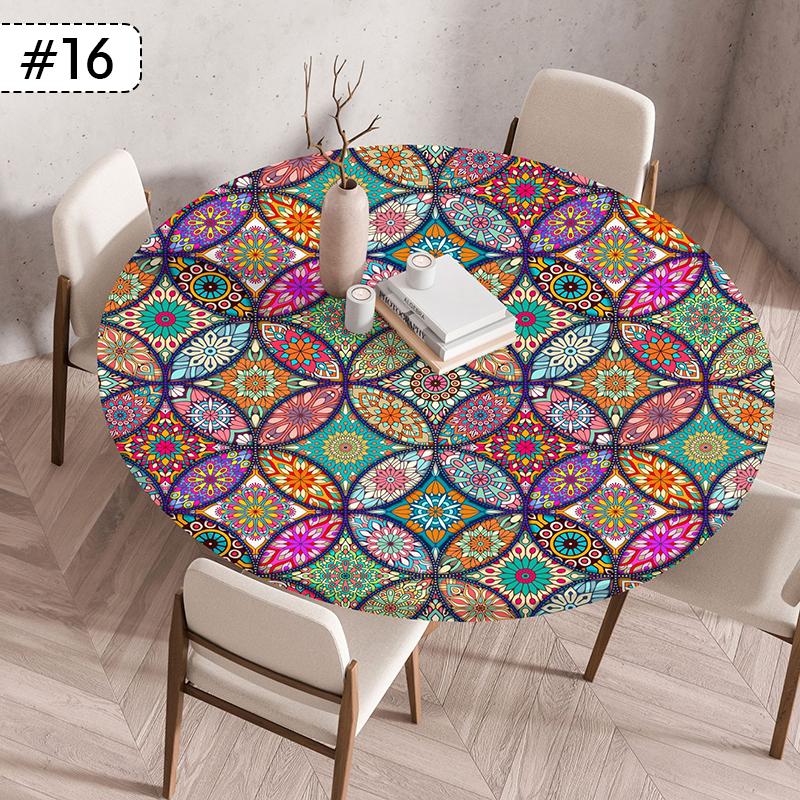 

Круглая скатерть 60/90/120 см, скандинавская, водонепроницаемая, маслостойкая, эластичная, для кухни, столовой, свадьбы, вечеринки, домашний декор 60cm